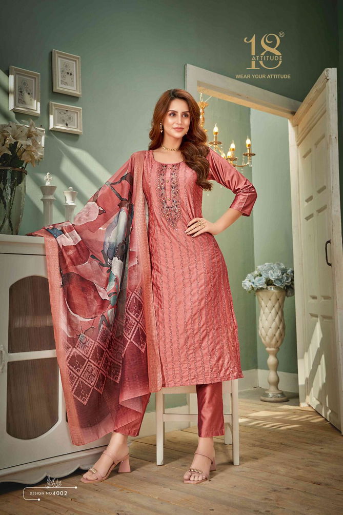 Elite Vol 4 By18 Attitude Viscose Designer Kurti With Bottom Dupatta Wholesale Price n Surat
